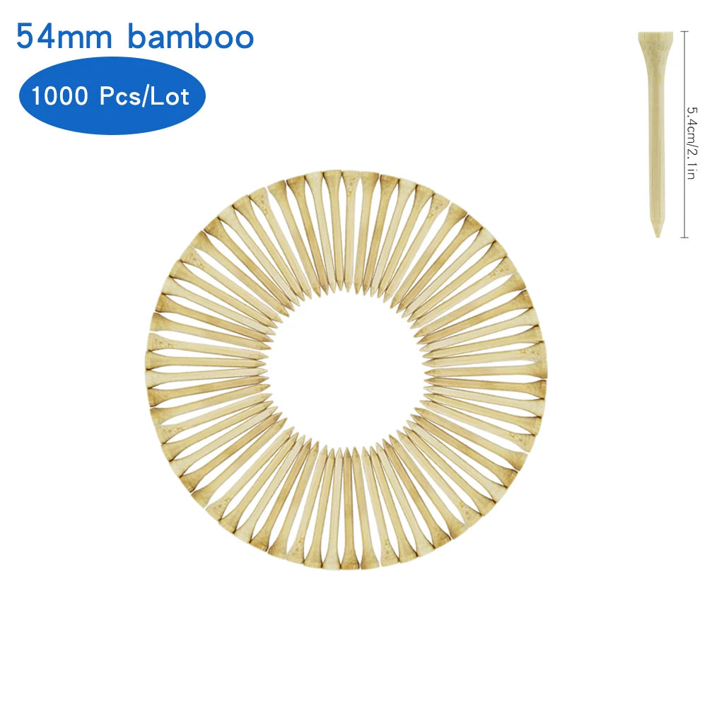 Bamboo Golf Tees: 1,000 pack