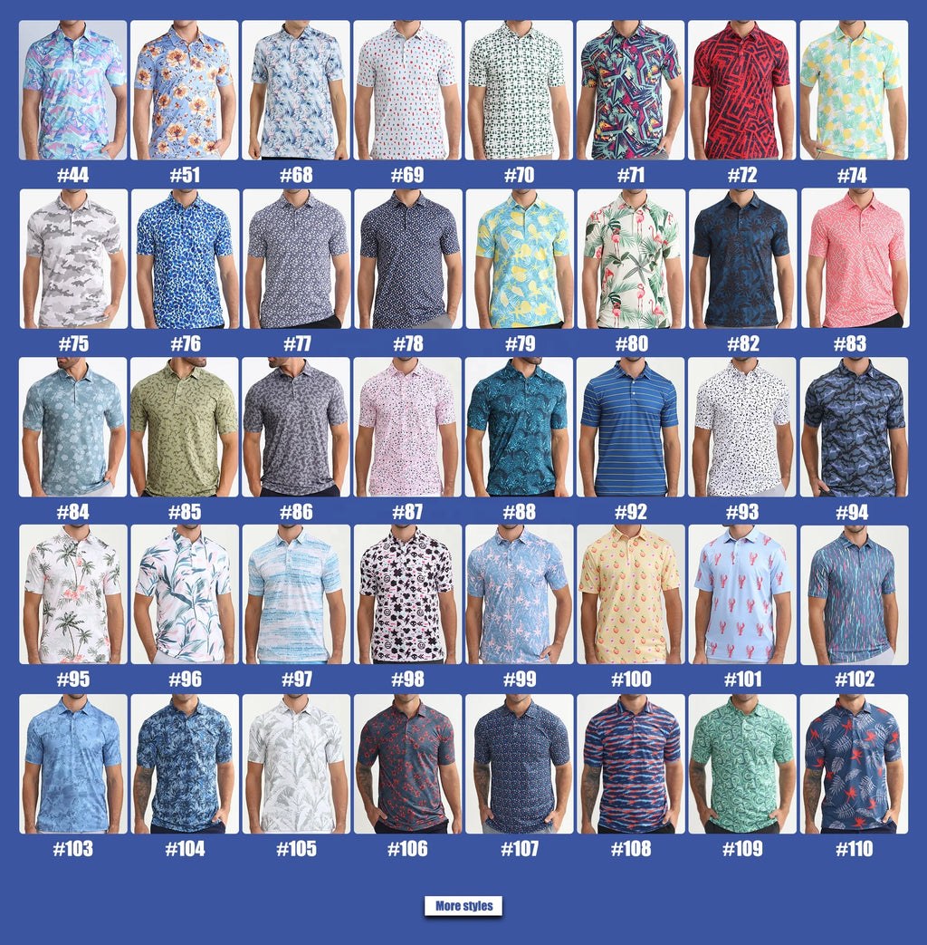 1 Pcs Sweat Management Golf T-Shirt Men Shirts Nice Design Printing